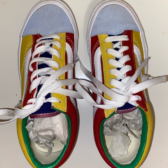 vans colourful kids shoes